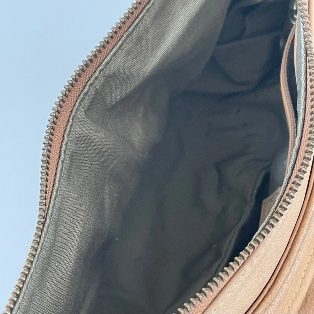 Cole Haan Kaylie Bag Tan Leather Hobo Shoulder Style Neutral Bag - Picture 9 of 10